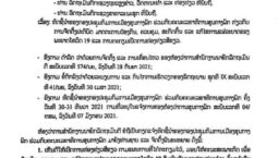 ແຈ້ງການ ຫສນຍ ເລກທີ 73/ຫສນຍ ວັນທີ 20 ມັງກອນ 2022