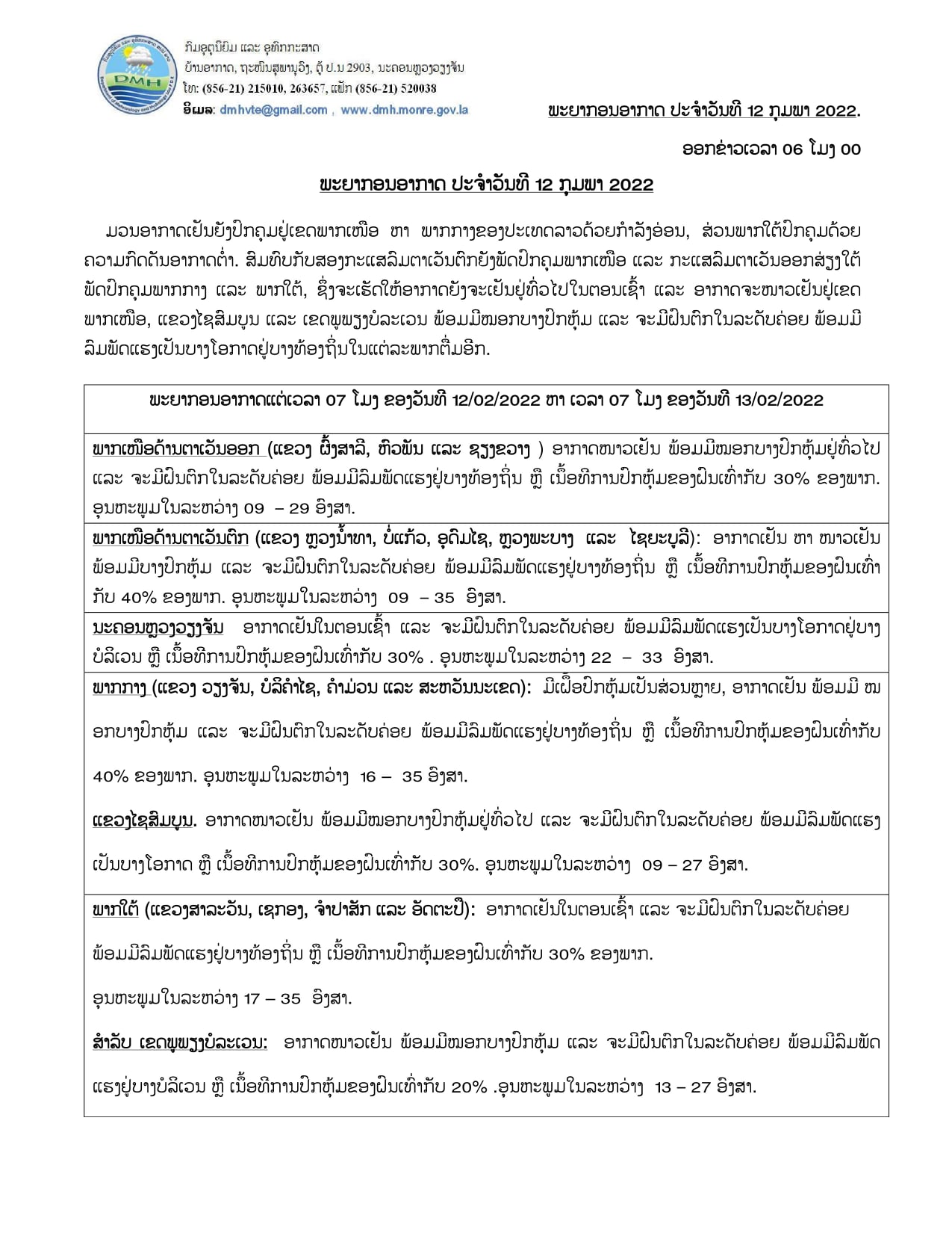 ອຸຕຸເຕືອນ! ວັນທີ 12-13 ກຸມພານີ້ ພາກເໜືອຈະໜາວເຢັນ ມີຝົນ ແລະ ລົມແຮງ - 273697077 1826320394238399 6659754413737669742 n - ອຸຕຸເຕືອນ! ວັນທີ 12-13 ກຸມພານີ້ ພາກເໜືອຈະໜາວເຢັນ ມີຝົນ ແລະ ລົມແຮງ