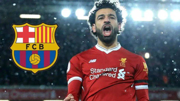 - FC Barcelona and Mo Salah 696x392 1 - ບາເຊໂລນາ ສົນໃຈບໍ່ ? ລີເວີພູລ ຕັ້ງຄ່າຕົວ ຊາລາ 100 ລ້ານຢູໂຣ