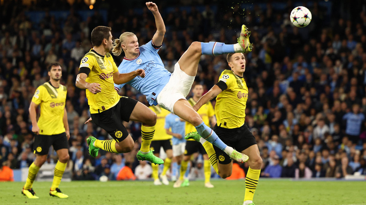 - haaland goal dortmund man city champions league - ໂຫດກະໂດດຍິງ! ເປັບ ກວາດີໂອລາ ຊື່ນຊົມ ຮາແລນ ທີ່ຍິງປະຕູໄຊໃຫ້ ແມນ ຊິຕີ້ ບຽດຊະນະ ດັອດມຸນ 2 &#8211; 1  ໃນເກມແຊ້ມປຽນລີກເມື່ອຄືນທີ່ຜ່ານມາ