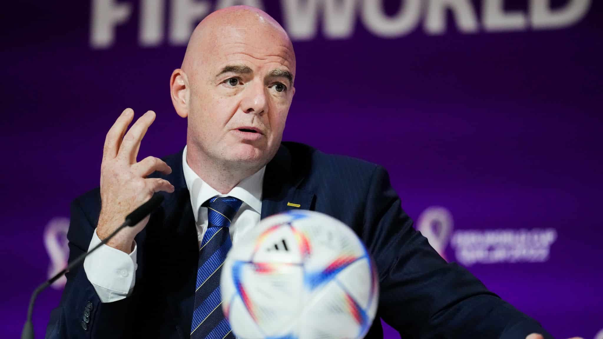 - skysports gianni infantino 5970978 - ປະທານ ຟີຟາ ບໍ່ປິດໂອກາດ ສປປ ເກົາຫລີ ຮັບໜ້າທີ່ເປັນເຈົ້າພາບບານໂລກ