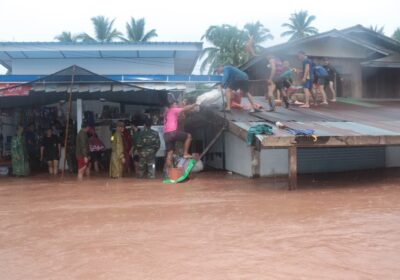 ປະຊາຊົນ 4 ບ້ານຢູ່ເມືອງເງິນ ແຂວງໄຊຍະບູລີ ຖືກນໍ້າຖ້ວມຍ້ອນຝົນຕົກໜັກ